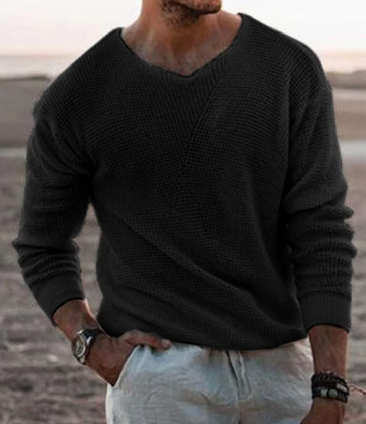 Relaxed-Fit Long-Sleeve Jumper – Tim