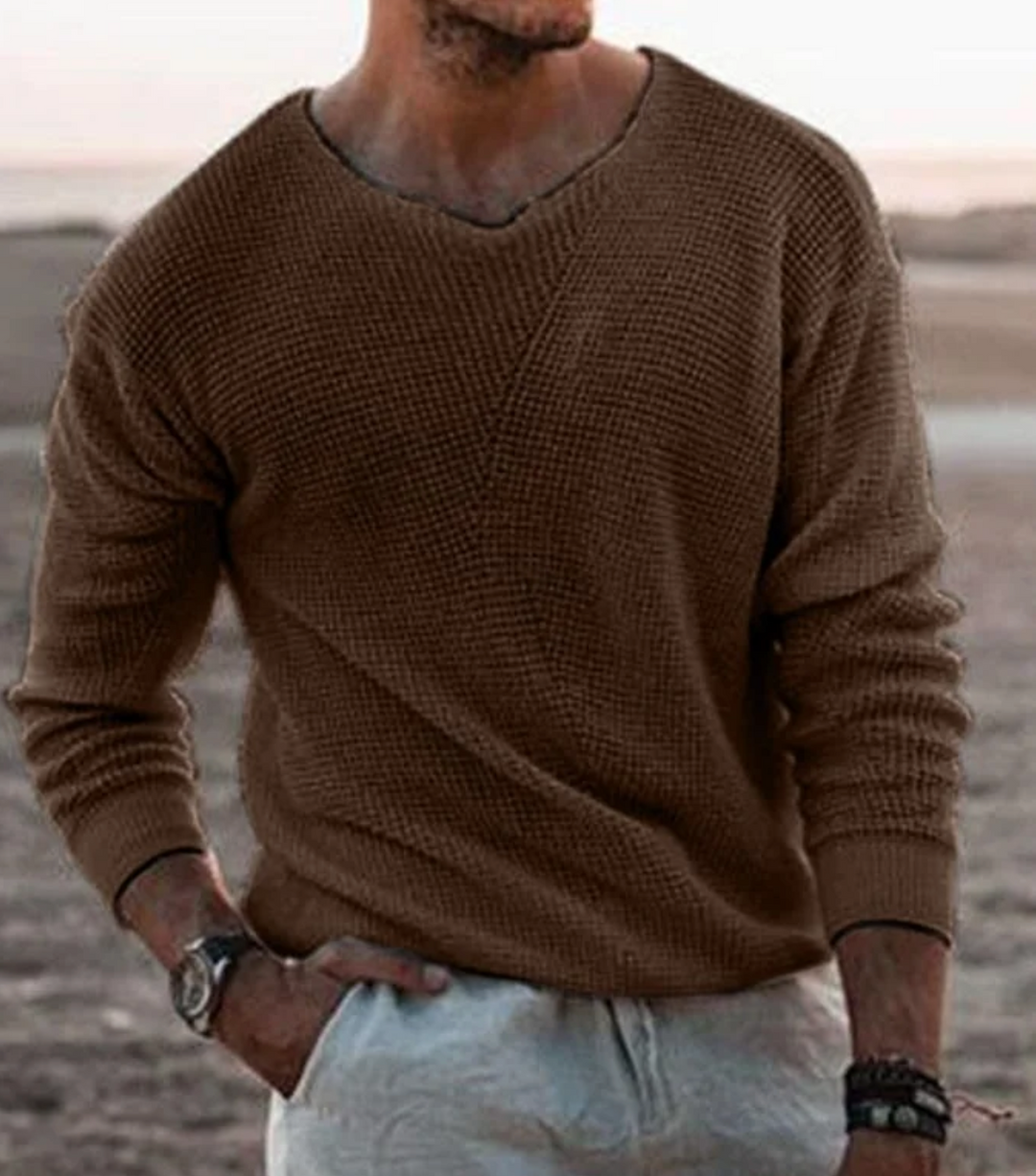 Relaxed-Fit Long-Sleeve Jumper – Tim