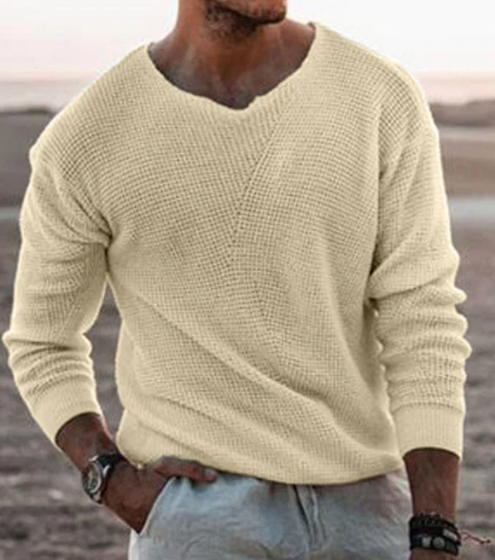 Relaxed-Fit Long-Sleeve Jumper – Tim