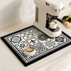 Stylish Coffee Bar Mat Absorbent Spill & Drip Catcher for Sinks