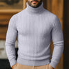 Men's Cable-Knit Polo Neck – Fine Knit Jumper