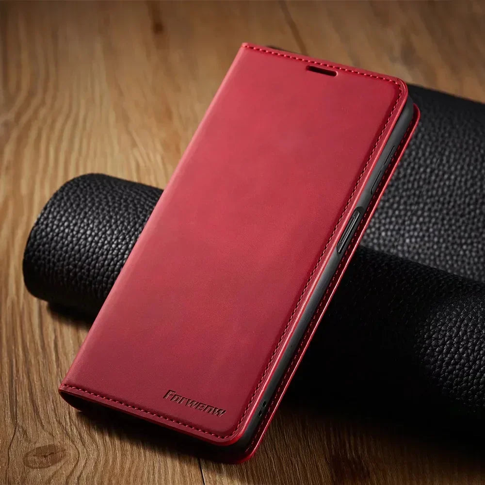 Smartphone Case: Magnetic Leather Case for Elegant Protection