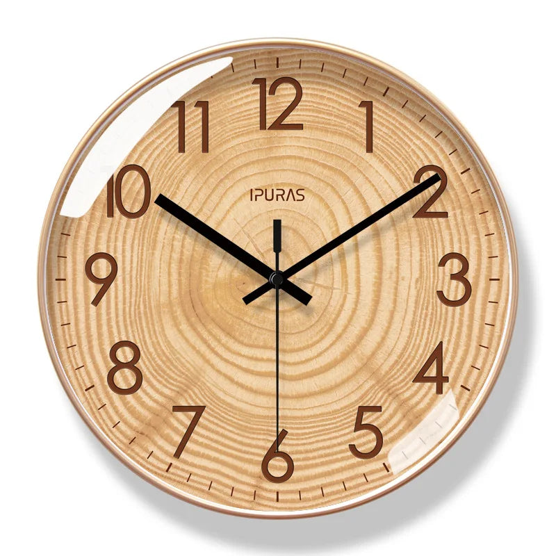 TimeWisp Wooden Wall Clock – Silent and Stylish