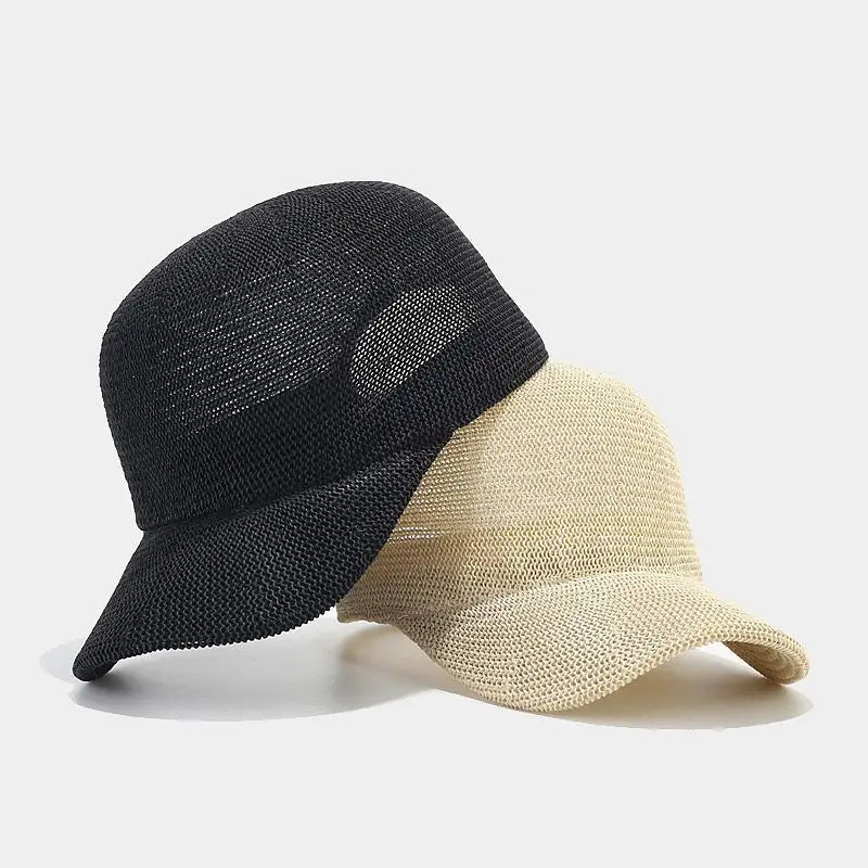 Fashionable Woven Sun Hat with Wide Brim - SunWeave Style