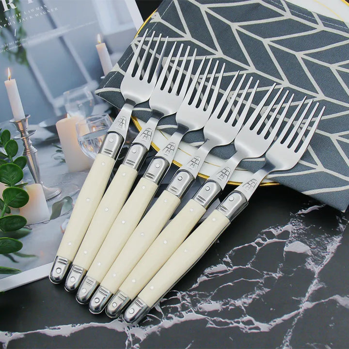 IvoryElegance – Luxury Laguiole Cutlery Set with Timeless Style