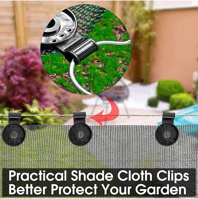 Sturdy, Wind-Resistant Clips for Outdoor Nets and Tarpaulins