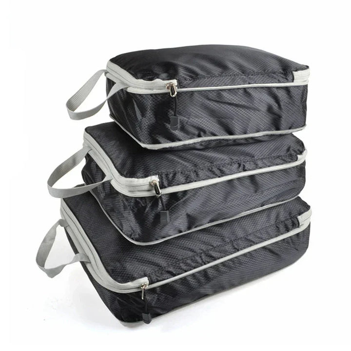 Compression Packing Cubes Set for Suitcase Organization - 3 Pieces