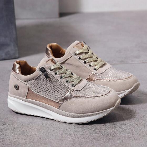 Women's Orthopaedic Running Trainers with Breathable Upper and Cushioned Sole