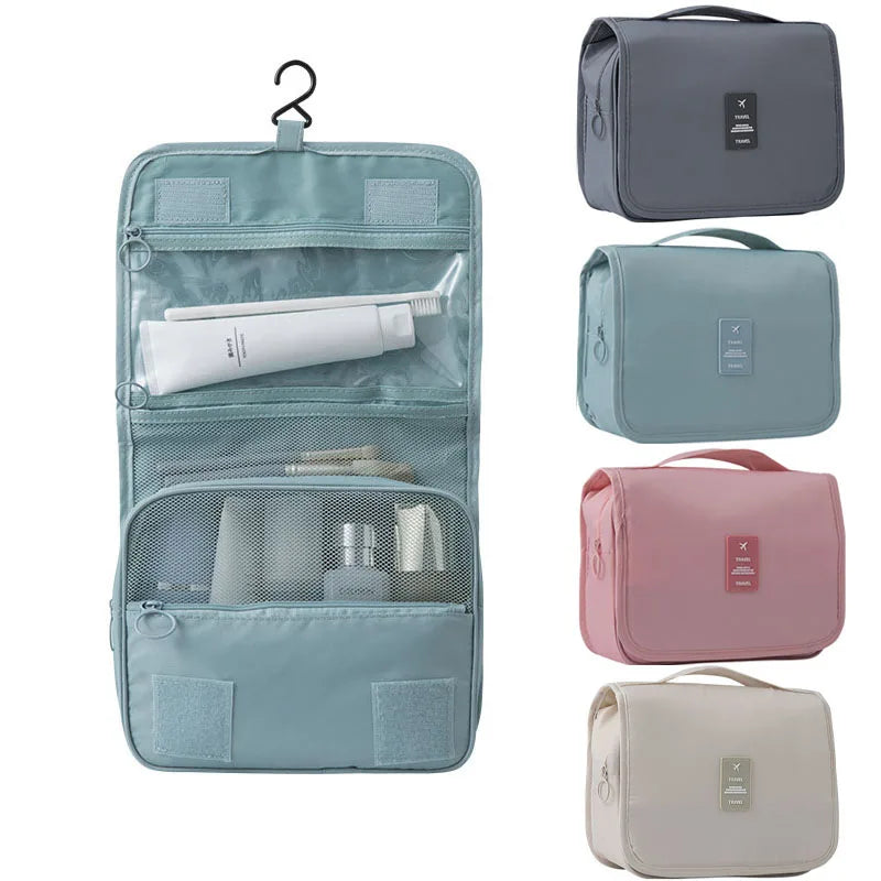 Hanging Travel Toiletry Bag | 6 Compartments & Wet Pocket | Compact & Versatile | Waterproof Polyester