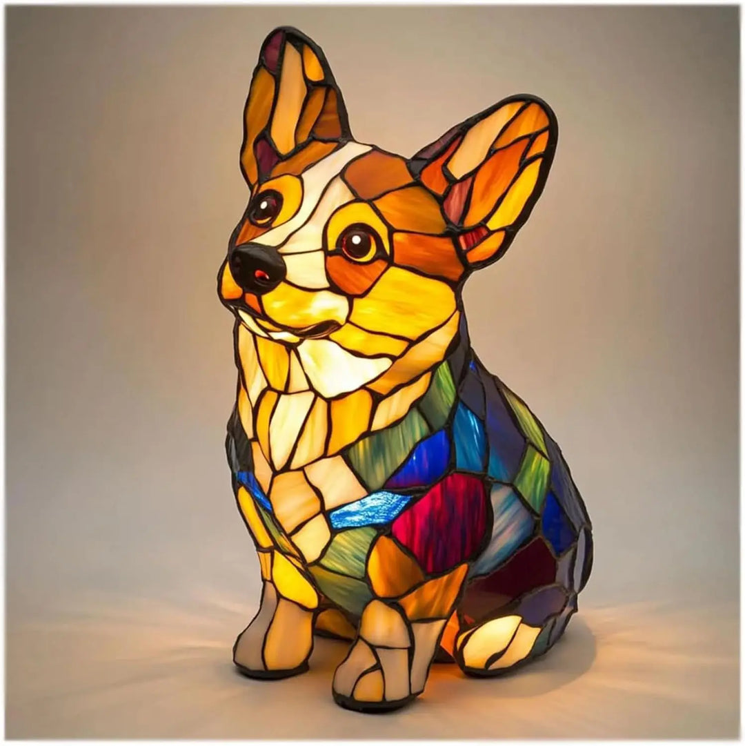 Dog Decorative Table Lamp Colorful Fantasy Ambient Light