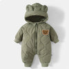 Winter Suit with Hood and Bear Design for Babies – Warm and Soft