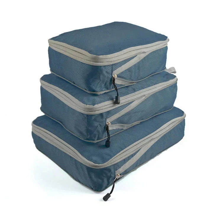 Compression Packing Cubes Set for Suitcase Organization - 3 Pieces