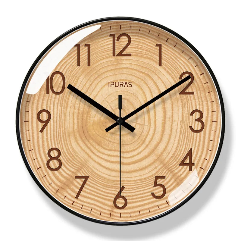 TimeWisp Wooden Wall Clock – Silent and Stylish