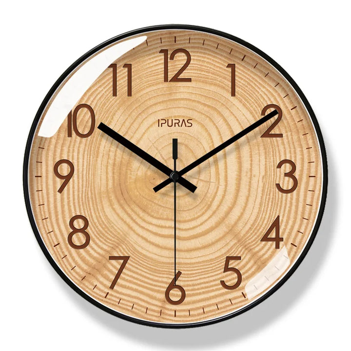 TimeWisp Wooden Wall Clock – Silent and Stylish