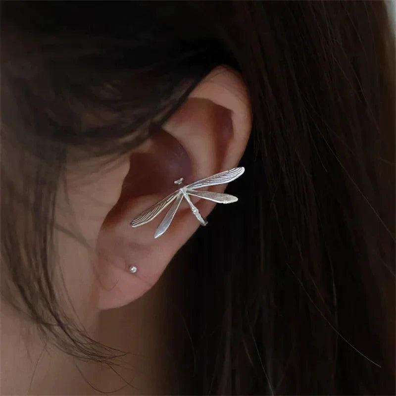 Delicate Dragonfly Clip-On Earrings