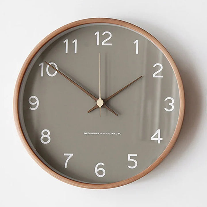 Scandinavian Style Wall Clock Simple Round Home Timepiece