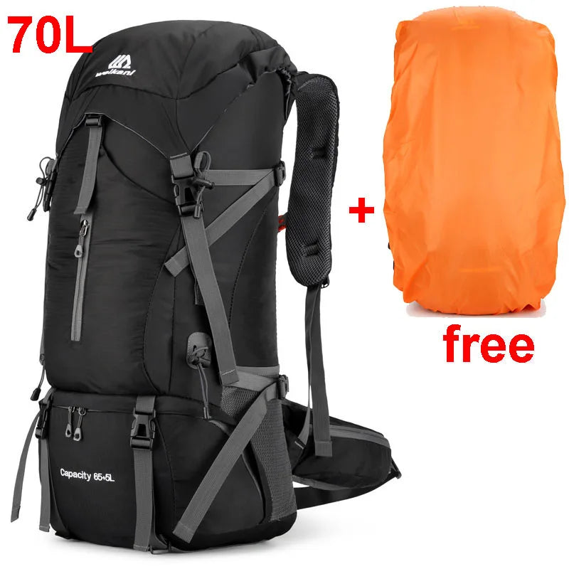 Alpivento 70L Trekking Backpack | Waterproof Camping Backpack with Rain Cover | Large Outdoor Backpack for Hiking, Mountaineering and Travel Brand: