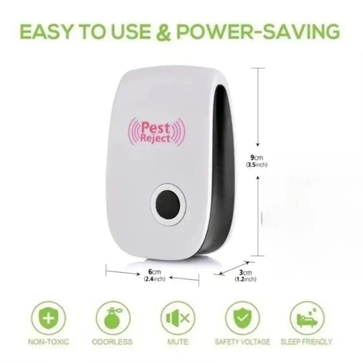 Indoor Ultrasonic Insect and Rodent Repeller Plug-In Device