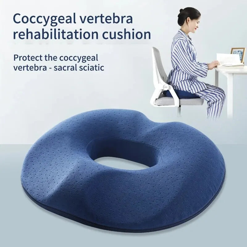 OrthoRelax | Memory Foam Seat Cushion | Relief for Coccyx and Spine | Ergonomic and Comfortable