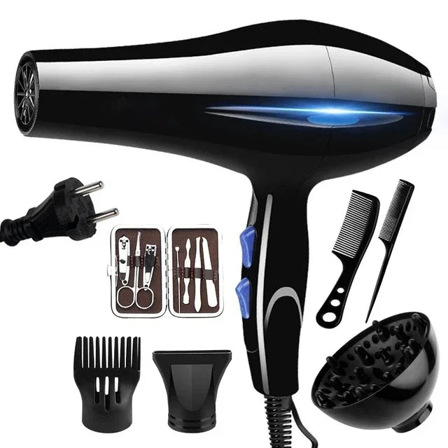 Professional 2200W Hair Dryer – Fast, Powerful Drying with Hot and Cold Settings
