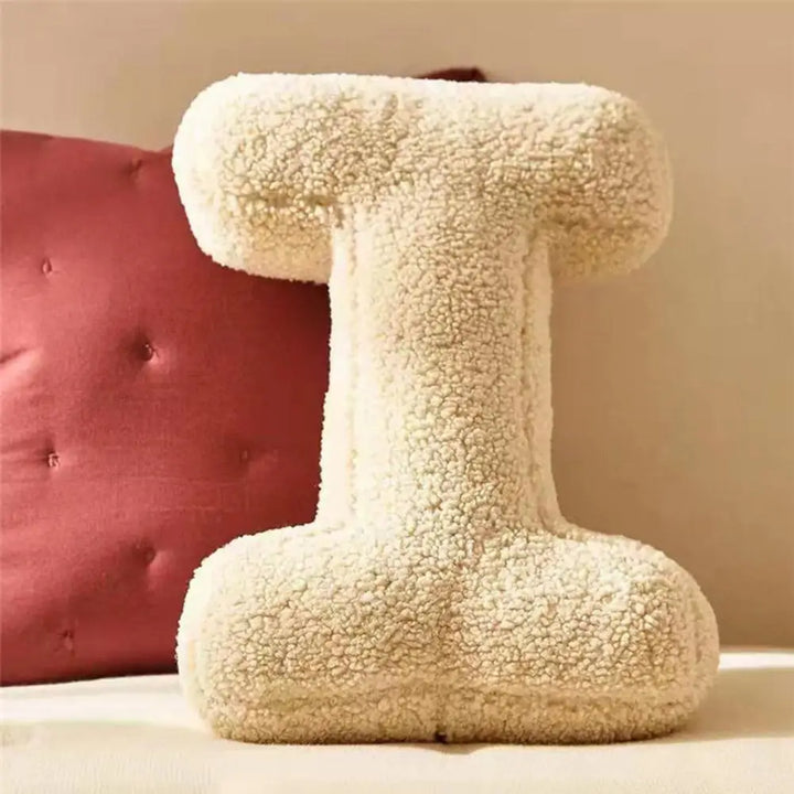 Avenia - Velvet Decorative Cushion with Letters from A to Z