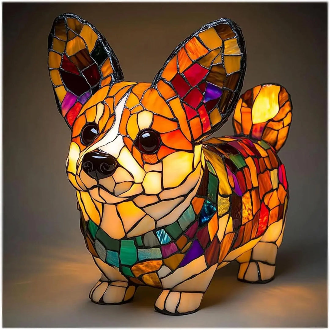 Dog Decorative Table Lamp Colorful Fantasy Ambient Light