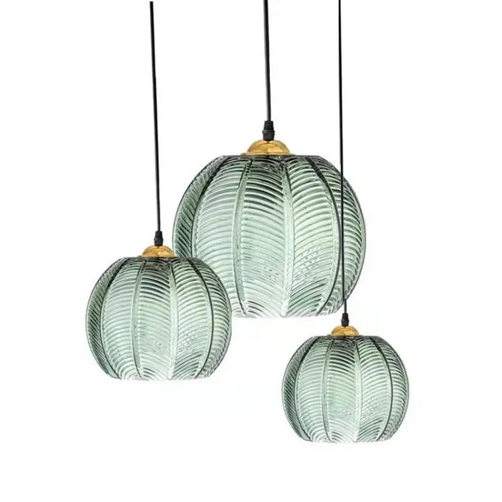 Ball-Shaped Glass Pendant Lamp