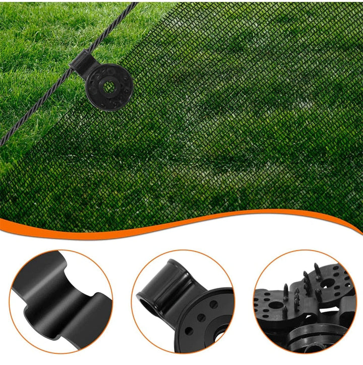 Sturdy, Wind-Resistant Clips for Outdoor Nets and Tarpaulins