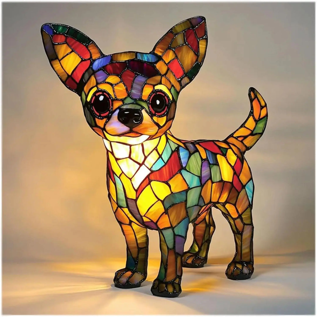 Dog Decorative Table Lamp Colorful Fantasy Ambient Light
