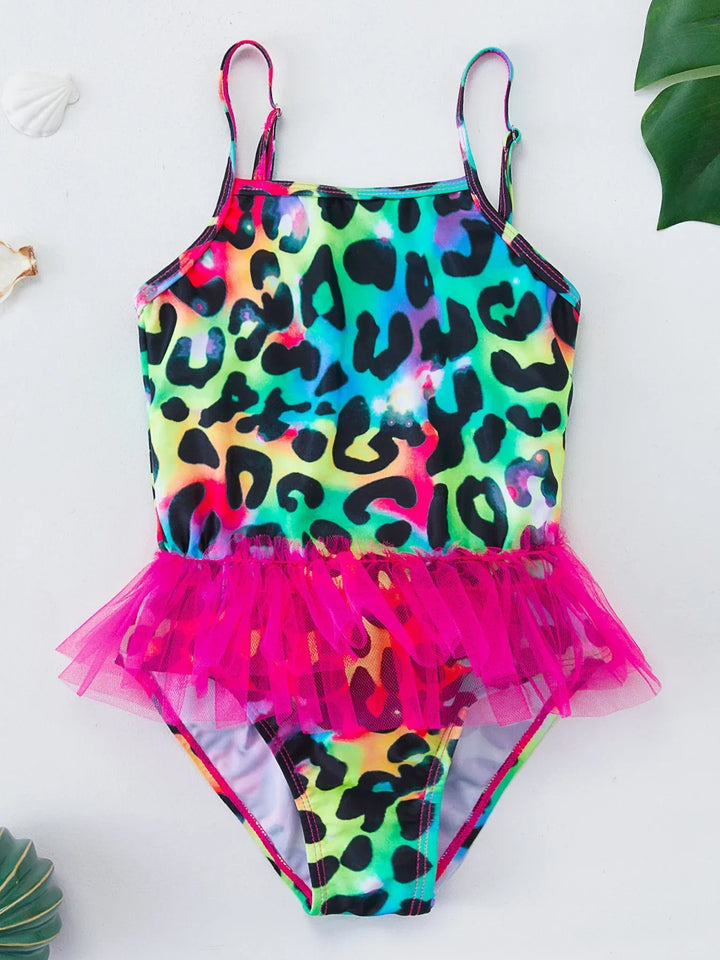 Girls' Swimsuit with Mermaid and Unicorn Design – Perfect for Children Aged 8 to 12