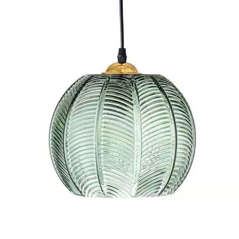 Ball-Shaped Glass Pendant Lamp