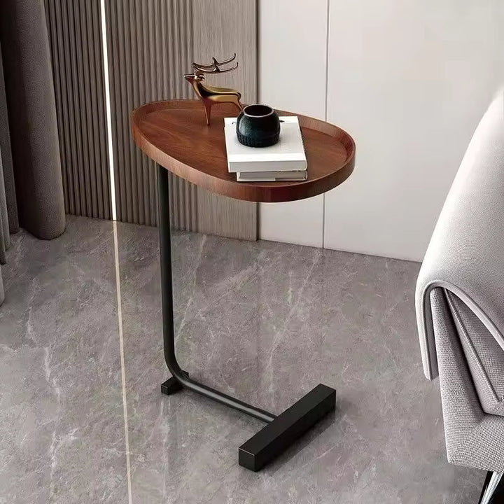 Nirethia - C-Shaped Mobile Side Table Ideal for Sofa or Bed