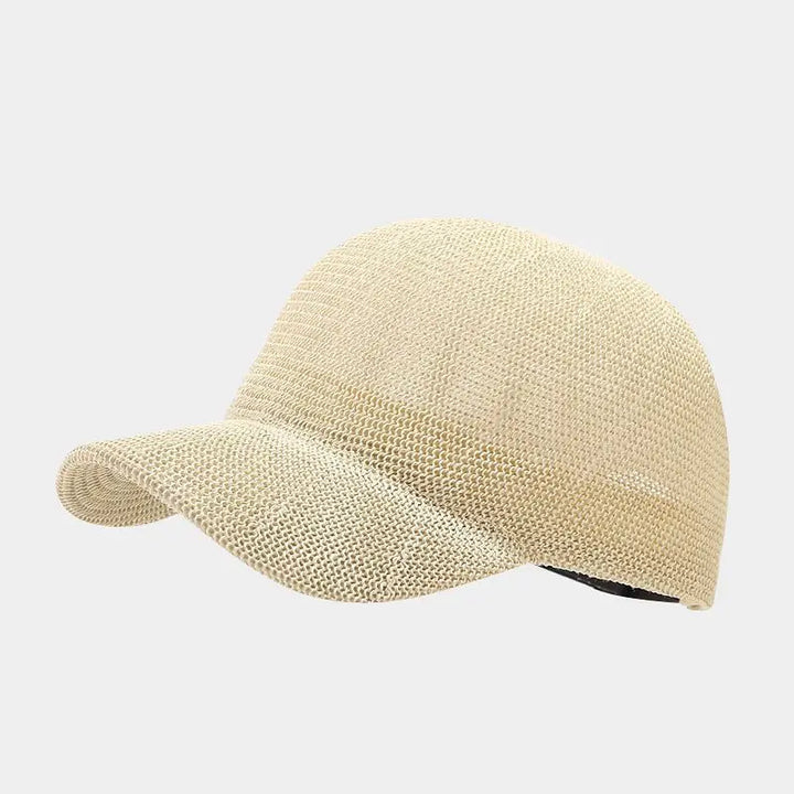 Fashionable Woven Sun Hat with Wide Brim - SunWeave Style