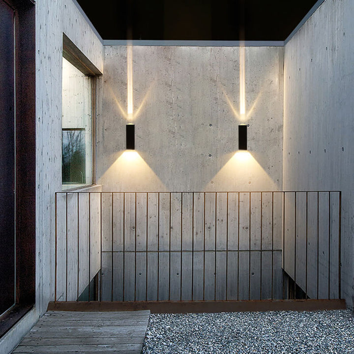 Modern Rectangular Waterproof LED Outdoor Wall Lamp