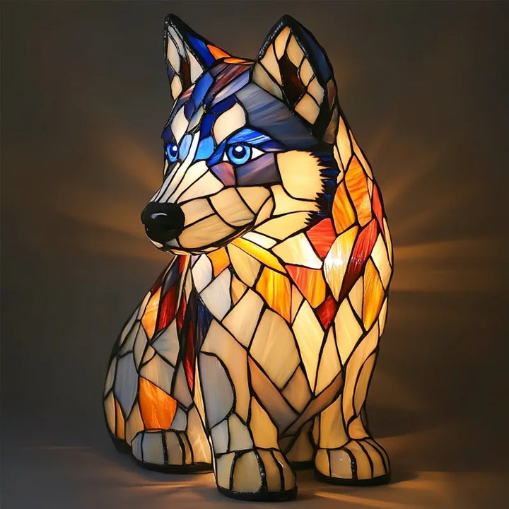 Dog Decorative Table Lamp Colorful Fantasy Ambient Light