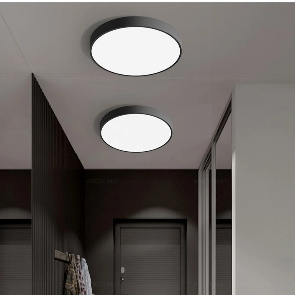 Round LED Ceiling Lamp with Metal Frame