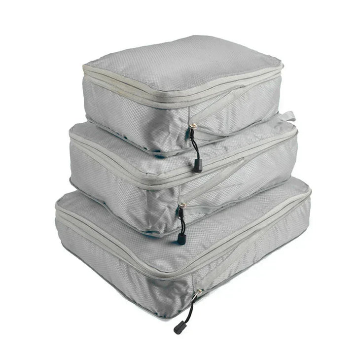 Compression Packing Cubes Set for Suitcase Organization - 3 Pieces