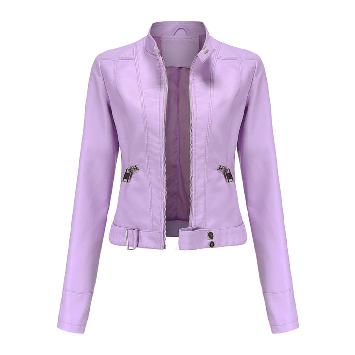 Classic Women's Leather Jacket with Timeless Style