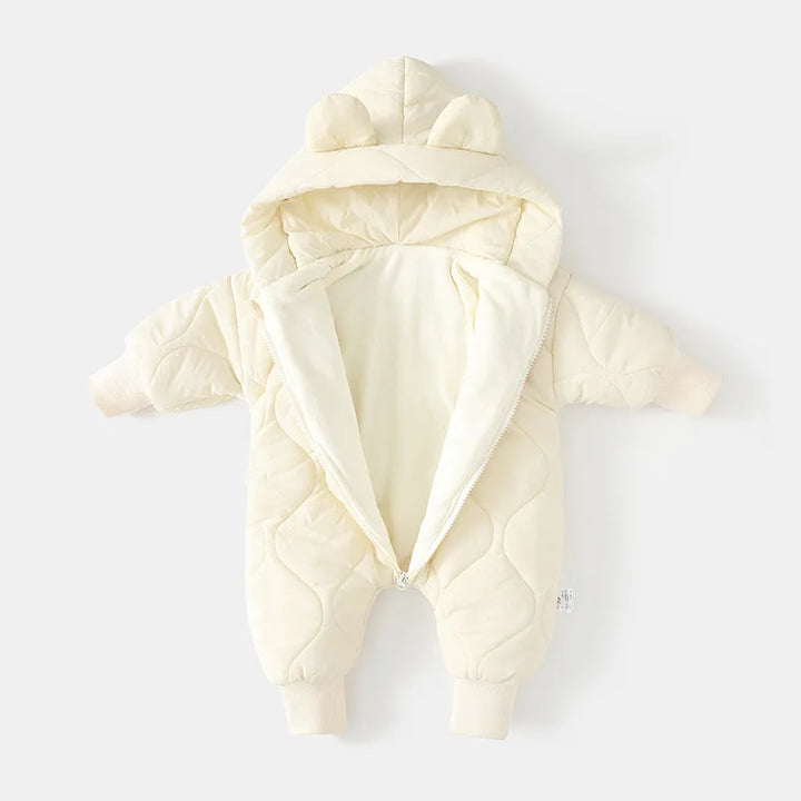Winter Suit with Hood and Bear Design for Babies – Warm and Soft