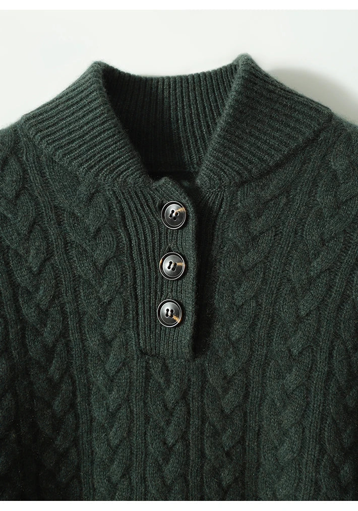 Arden Cashmere Cardigan with Buttons