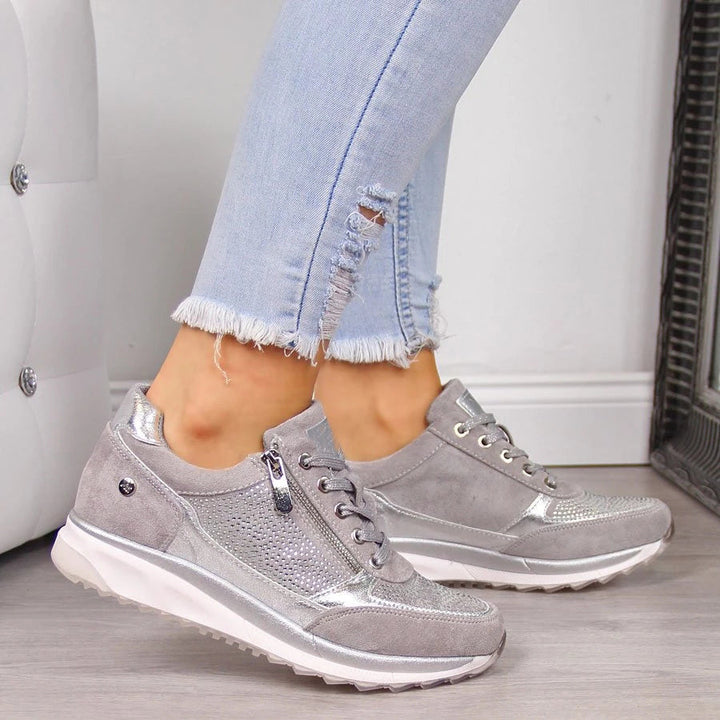 Women's Orthopaedic Running Trainers with Breathable Upper and Cushioned Sole