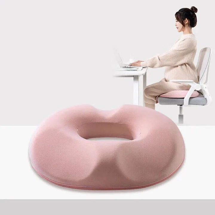 OrthoRelax | Memory Foam Seat Cushion | Relief for Coccyx and Spine | Ergonomic and Comfortable