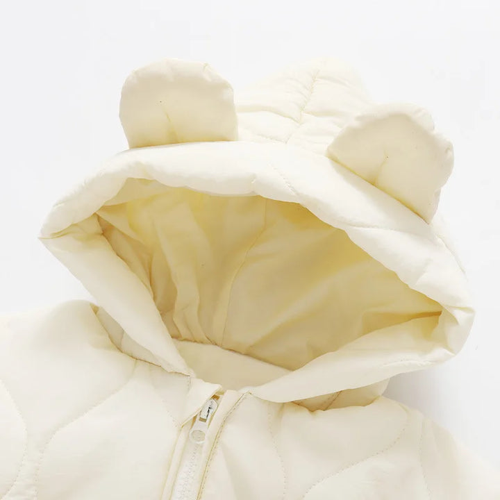 Winter Suit with Hood and Bear Design for Babies – Warm and Soft