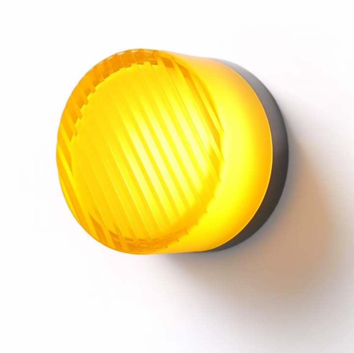 Modern Round Glass LED Wall Light, 1 Light