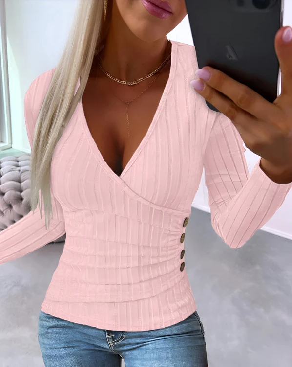 Leandra – Chic V-Neck Top