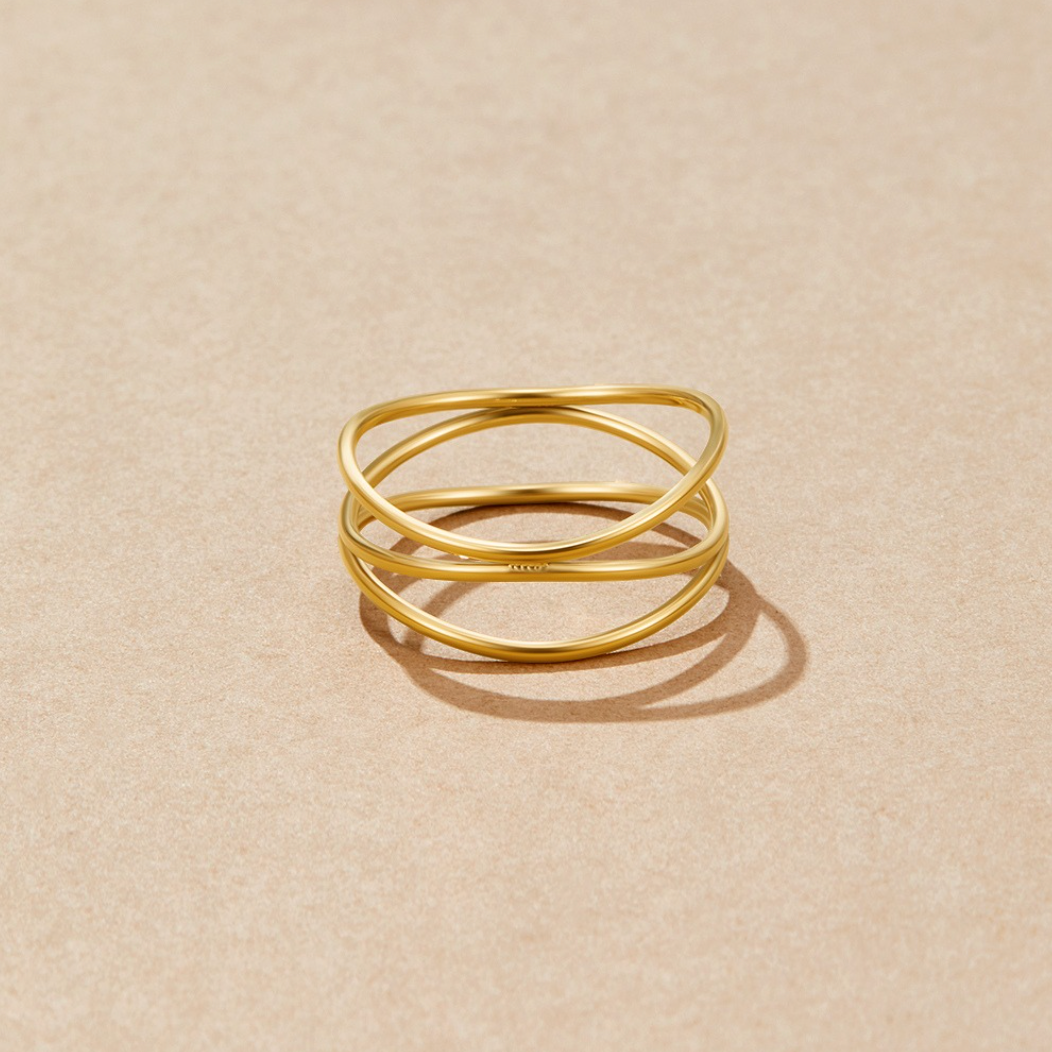 Infinite Line - Gold Ring