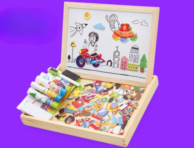CreativeBox Magnetic Game – Educational Fun with Puzzles and Drawing Board