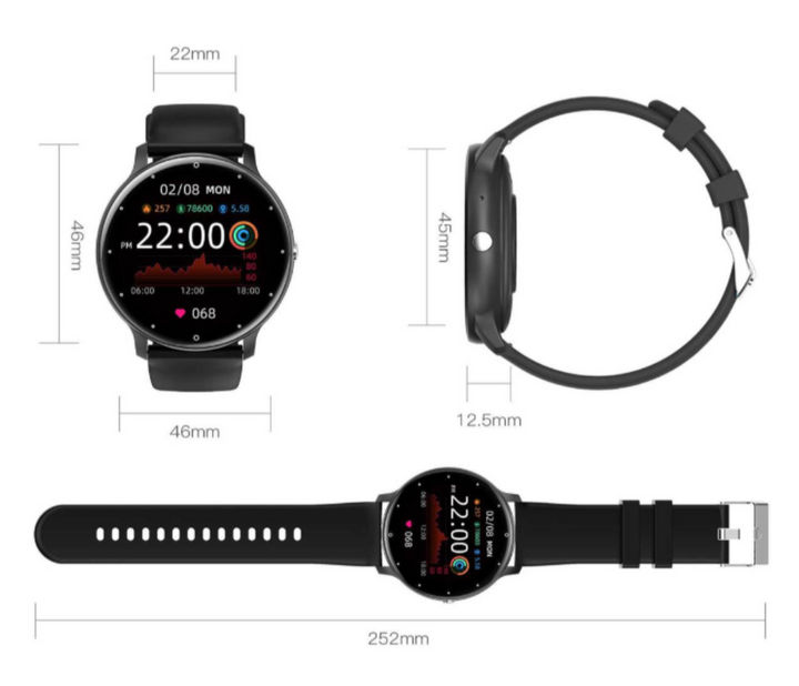 Én-Klikk Smartwatch – Heart Rate, Blood Oxygen and Sleep Monitoring | Suga Pro Health Series