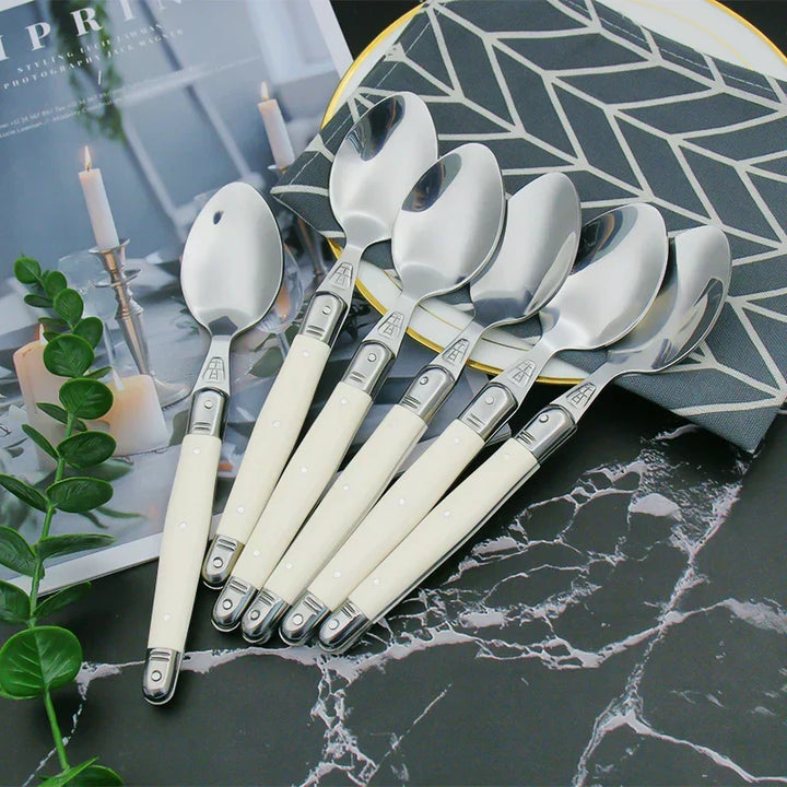 IvoryElegance – Luxury Laguiole Cutlery Set with Timeless Style