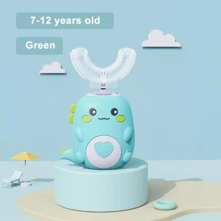 U-Shaped Kids' Sonic Toothbrush with Silicone Mouthpiece